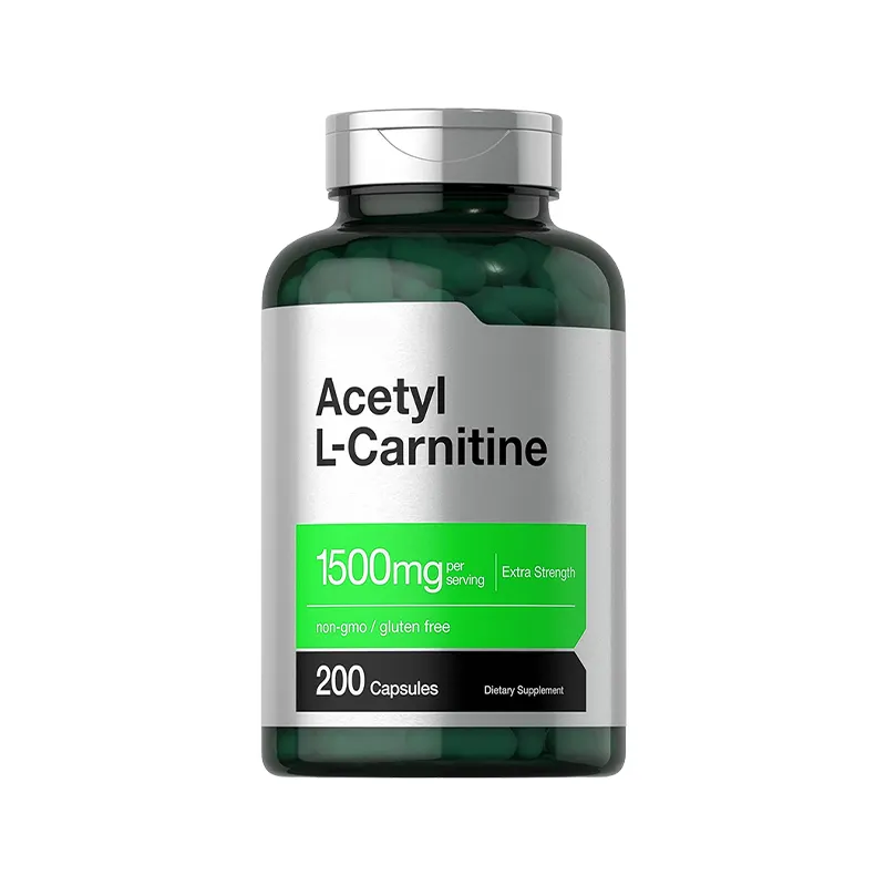 โภชนาการการกีฬา OEM ฉลากส่วนตัวส่งเสริมการเผาผลาญไขมันเพิ่มความจําแคปซูล Acetyl L-Carnitine
