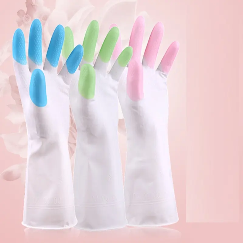 Factory Direct Geschirrs pül handschuhe Küche Langlebige Reinigung Hausarbeit Frauen Wasserdichter Latex Dünner Wäsche haushalt