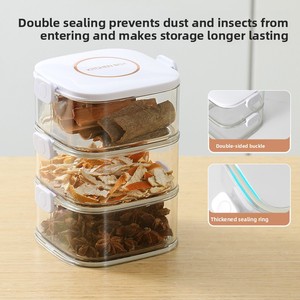 Caja de Almacenamiento de Especias de Plástico Apilable con Tapa, Diseño Moderno, de Lujo, para Cocina, Venta al Por Mayor - Product Image 2