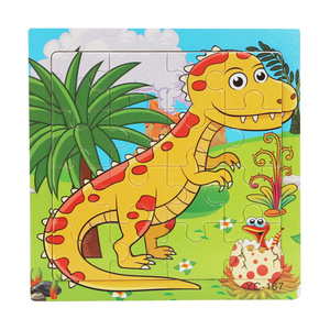 16 <strong>Wooden</strong> Cartoon Animal Plane Coated Paper Jigsaw Puzzle Kindergarten Boys Girls Ages 5-<strong>7</strong> Years Early Education Intelligence - Product Image 6