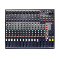 Console de mixage audio analogique professionnelle à 12 entrées avec effets Lexicon 24 bits pour scène d'église et performances en direct