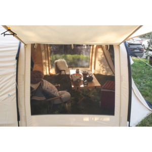 <span class=keywords><strong>Tente</strong></span> de camping en plein air en toile de <span class=keywords><strong>coton</strong></span> polyester imperméable à double couche Salon flexible <span class=keywords><strong>Tente</strong></span> <span class=keywords><strong>tunnel</strong></span> - Product Image 6