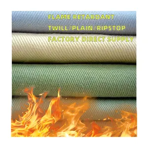Workwear Uniforms Fabric Dyed 60 Cotton 40 Polyester Twill Flame Retardant Fabric Cvc Fabric For Protective Work Suit