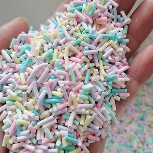 1kg tự làm Slime sprinkles Craft dài kẹo đường Polymer đất sét sprinkles lát - Product Image 4