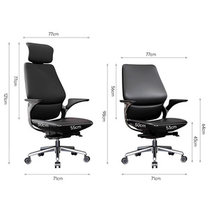 <span class=keywords><strong>Silla</strong></span> Ejecutiva Ergonómica Moderna LINOU con Malla, Ajustable, Estructura de Madera, Patas de Aluminio, Respaldo en Escalera, Comodidad a Largo Plazo, 1 Año de Garantía - Product Image 6