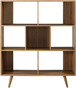 <strong>Mid</strong> <strong>century</strong> Home <strong>Bookshelf</strong> Modern Wood Cabinet <strong>Bookshelf</strong> for Living Room - Product Image 6