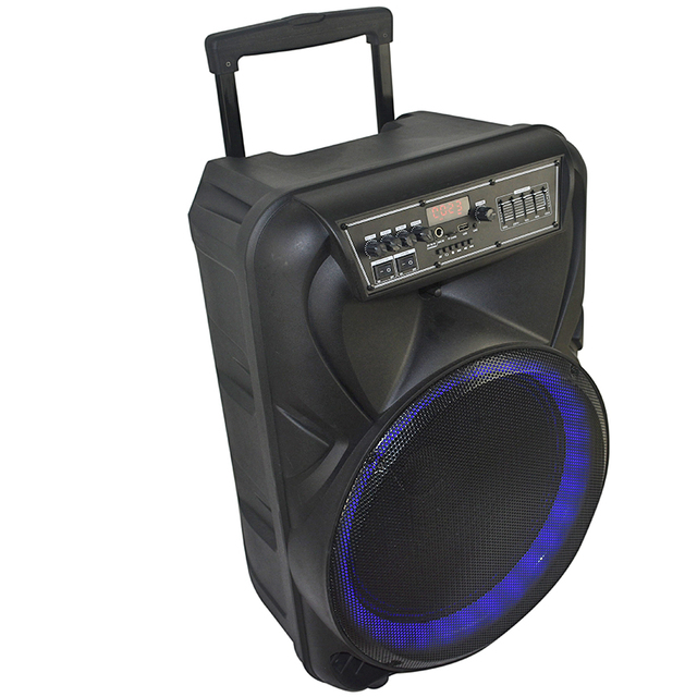 15 Inch Full Range 50watt Built-in Battery Professional Active Portable Trolley Speaker Amplified Sound Box