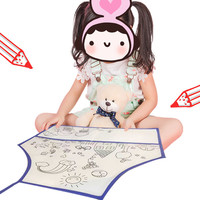 Vente en gros de bavoir à dessin jetable non tissé 80gsm personnalisé style décontracté tablier de peinture bricolage pour enfants avec motifs de dessins animés pour barbecue