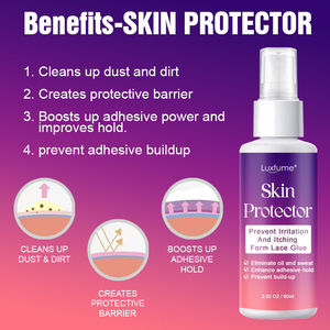 Luxfume Protecteur de Peau <span class=keywords><strong>Colle</strong></span> pour Perruque <span class=keywords><strong>Frontal</strong></span> Spray Fondant <span class=keywords><strong>Colle</strong></span> et Dissolvant Spray Mousse Teintée Kit d'Installation de Perruque en Dentelle - Product Image 2