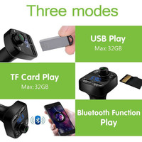 X8 X3 X3S double USB lecteur Mp3 de voiture rapide rapide QC 1.2-3A chargeur BT kit d'appel mains libres BT modulateur d'émetteur fm sans fil
