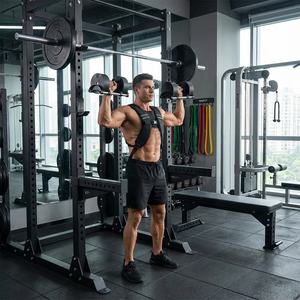 Set Professionale VIGFIT per Allenamento di Forza con Manubri Regolabili, Panca Piana, Gilet Zavorrato e Bande di Resistenza per Palestra Domestica - Product Image 6