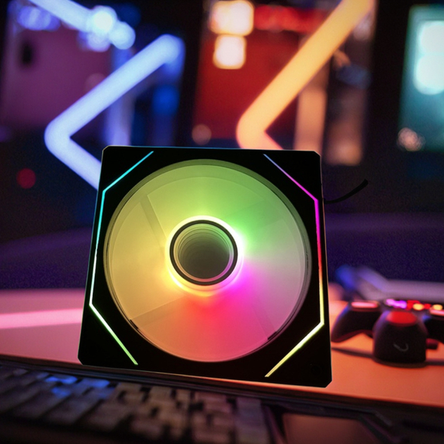 ZeroMaster 120mm 7pro  RGB LED Computer Cooling Fan High Performance Silent with RGB Lights for Gaming Computer Cases