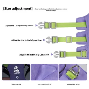 Luxury Simple Fashion Lightweight Nylon Dog <strong>Harness</strong> for Dogs Cats Small Animals-Multifunctional Waterproof Quick-Drying - Product Image 4