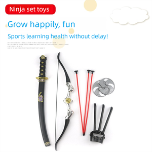 Costume d'Halloween Accessoires Accessoires Jouet pour Enfants Armes Samouraï Jouet Épée Arc Flèche Loup Griffe Spectacle Cosplay Ninja Jouet Ensemble - Product Image 2