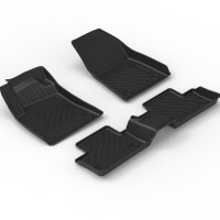 Tapis de sol de voiture en TPE de qualité supérieure, couverture complète, toutes saisons, antidérapants, pour Renault Clio