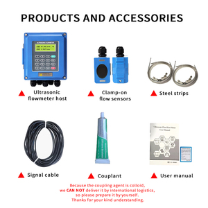 Ướp lạnh ống nước siêu âm lưu lượng kế RS485 4-20mA Inline loại nước nóng chất lỏng dầu siêu âm Flow Meter Detector cảm biến - Product Image 5
