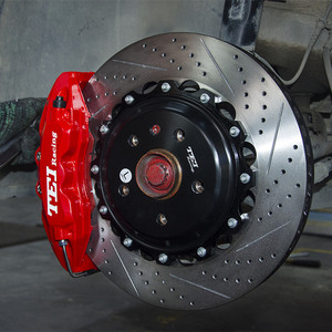 Kit d'étrier de frein avant pour voiture, 4 pièces, 6 casseroles, Rotor à disque 355x28MM, pour <span class=keywords><strong>Passat</strong></span> <span class=keywords><strong>B6</strong></span> B7 2005 — 2016, roues 18 pouces - Product Image 5