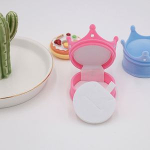 Scatole per Fidanzamento Stile Vintage a Forma di Corona, Confezione Regalo in Velluto Personalizzabile con Logo, Rosa/<span class=keywords><strong>Viola</strong></span>/Blu 6,5x6,5x4,7CM - Product Image 2