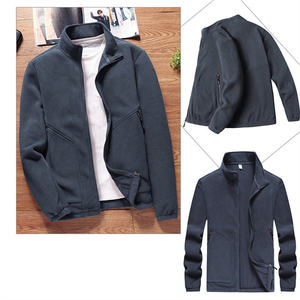 Veste polaire pour hommes OEM en polyester à fermeture éclair pour sport de plein air uniforme d'entreprise avec fermeture éclair complète pour hommes logo personnalisé veste polaire Tech Micro pour hommes - Product Image 4