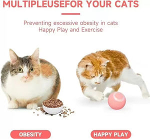 Nuevo Juguete Interactivo para Perros, Pelota Rodante Automática con Luz LED, Juguete Inteligente para Gatos - Product Image 6