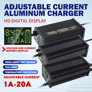 Ultra Early New 48V20A Cargador <span class=keywords><strong>de</strong></span> batería <span class=keywords><strong>de</strong></span> litio inteligente ajustable <span class=keywords><strong>de</strong></span> alta potencia <span class=keywords><strong>para</strong></span> automóviles Carcasa <span class=keywords><strong>de</strong></span> aluminio Tipo eléctrico - Product Image 2
