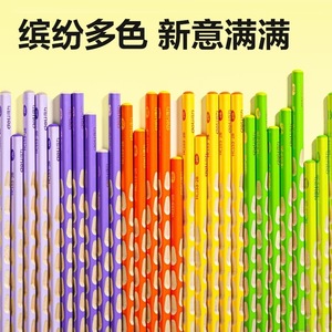 Crayon triangulaire Deli Hc153 Hb vert pour enfants, pour corriger la posture d'écriture, utilisation scolaire et de bureau - Product Image 5