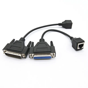 Nhà sản xuất cáp Nam đến Nam để nữ 8P8C RJ45 để DB9 RJ45 để DB25 RS232 nối tiếp giao diện điều khiển cáp mạng <span class=keywords><strong>Cat5</strong></span> cáp <span class=keywords><strong>Ethernet</strong></span> - Product Image 4