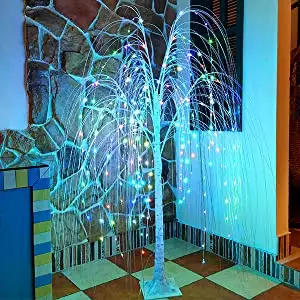 Colorful Lighted Willow Tree RGB LED Tree With Remote Willow Tree With Multicolored String Lights