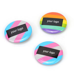 Forniture Logo personalizzato metallo latta Pin Button Badge Souvenir bottoni foto in metallo Pin - Product Image 6