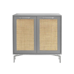 Meuble d'angle élégant en bois naturel et rotin Meuble <span class=keywords><strong>de</strong></span> chambre à coucher en bois massif pour le salon, la décoration intérieure et les hôtels - Product Image 5