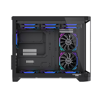 Lovingcool verre trempé incurvé éclairage rvb ordinateur de jeu tour ATX boîtier CPU carte mère AMD Intel refroidissement par air et eau