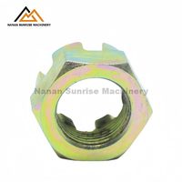 Mur Baut Hexagon Berlapis Seng Kuning DIN935 Grade 8.8/10.9 untuk As Roda Truk Berat Scania Renault Isuzu