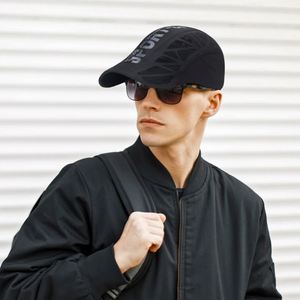 <b>Summer</b> Men Women Quick Dry Polyester Newsboy Baseball <b>Cap</b> Golf Driving Cycling Sports Letter Print Breathable Net Mesh Sunhat - Product Image 5