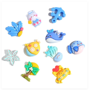 DIKINA - Set de Miniaturas para Jardín de Hadas, Suministros para Terrarios, Set Mixto de Ancla, Barco, Vela, Decoración de Playa, Flores de Resina - Product Image 5