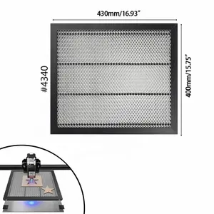 Twotrees Honeycomb Working Table 19.6*19.6*0.86 inch for All Laser Engraver, Smooth Edge Cutting and Desktop-Protecting