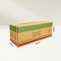Bâtonnets de crème glacée et de sucettes glacées en bois de bouleau jetables, écologiques, de qualité alimentaire, 114x10x2mm