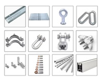 Boîtier de raccordement OPGW galvanisé avec amortisseur de vibrations, accessoire pour matériel de ligne électrique, raccords de câble ACSR et boîtier de raccordement de ligne de transmission