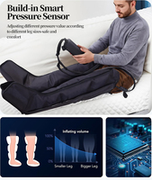 Bottes de massage des jambes sans fil rechargeables pour la récupération sportive, pressothérapie, 5 chambres, pression 60-220 mmHg, circulation sanguine, muscles