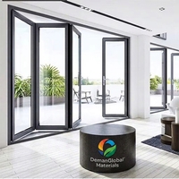 Porte pliante en alliage d'aluminium GREATMEN, double vitrage insonorisé, pour patio, villa, salon, robuste, à rupture de pont thermique