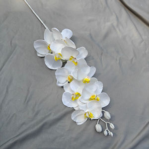 97 cm Bunga Anggrek Tiruan Real Touch <span class=keywords><strong>Phalaenopsis</strong></span> untuk Dekorasi Rumah Pernikahan Centerpiece Bunga Putih Ungu - Product Image 6