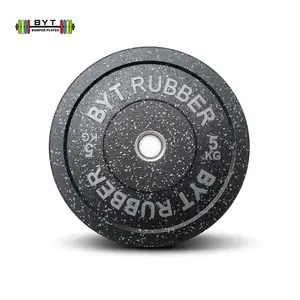Byt Gymapparatuur Hi Temp Fitness Barbell Disc Barbell Disc Set Rubberen Bumper Gewicht Platen