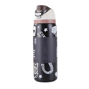 2025Hot Sale 24oz Stainless Steel Vacuum <b>Insulated</b> Sippy <b>Bottle</b> with Bounce Pink Bows Back to School Adult Use - Product Image 1