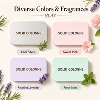 MLM OEM ODM Baume de parfum solide portable en boîte métallique, parfum personnalisé sous marque privée, parfum de voyage pour hommes et femmes
