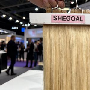 Cabello Humano Virgen Genius Weft al por Mayor, Cutícula Alineada, Fácil de Decolorar, Color <span class=keywords><strong>Rubio</strong></span> Cenizo Claro - Product Image 5