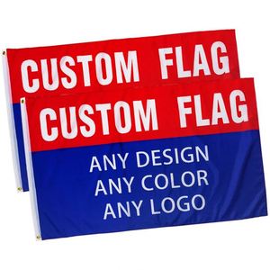 High Quality Wholesale 150D Polyester Flying Customized Logo Printing 3*5ft Custom <b>Flags</b> Banner - Product Image 5