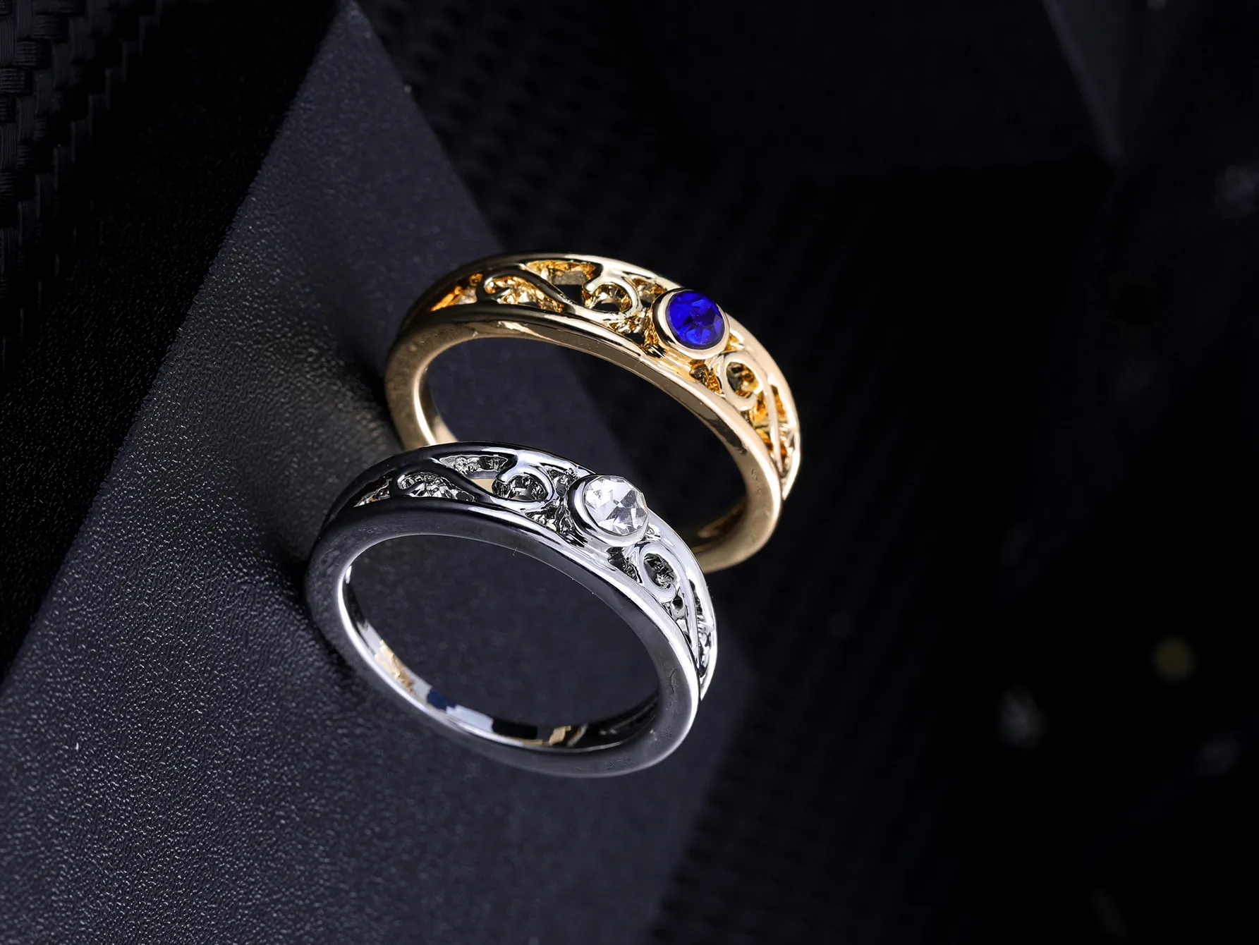 خاتم للسيدات مخصص ماسي بولي من مجوهرات أوروبية تصميم بسيط راقٍ