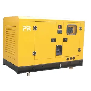 Generador diésel de 20 KVA, motor silencioso y a prueba de sonido, potencia trifásica de espera para uso agrícola, voltaje nominal de 400V/110V