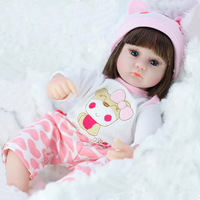 Muñeca Bebé Reborn de 42 cm, Linda, Suave, Realista, Simulación de Recién Nacido, Accesorios de Juego de Imitación para Niños, Regalos