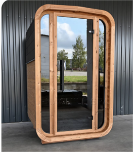 Customizable 2 People Thermowood Spruce Traditional Sauna Room with <b>Electric</b> <b>Heater</b> - Product Image 3