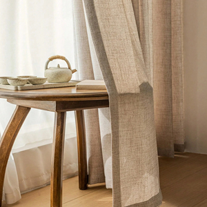 <span class=keywords><strong>Tenda</strong></span> in Lino Naturale Beige Lavabile Cortinas Giapponese per <span class=keywords><strong>Finestra</strong></span> di Casa Lunga - Product Image 2